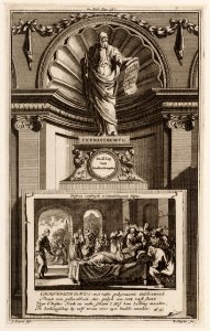 Chrysothomvs, bisschop van Konstantinopelen sterft na verscheyde mishandelingen, te Pitijus, objectnr A 47749
