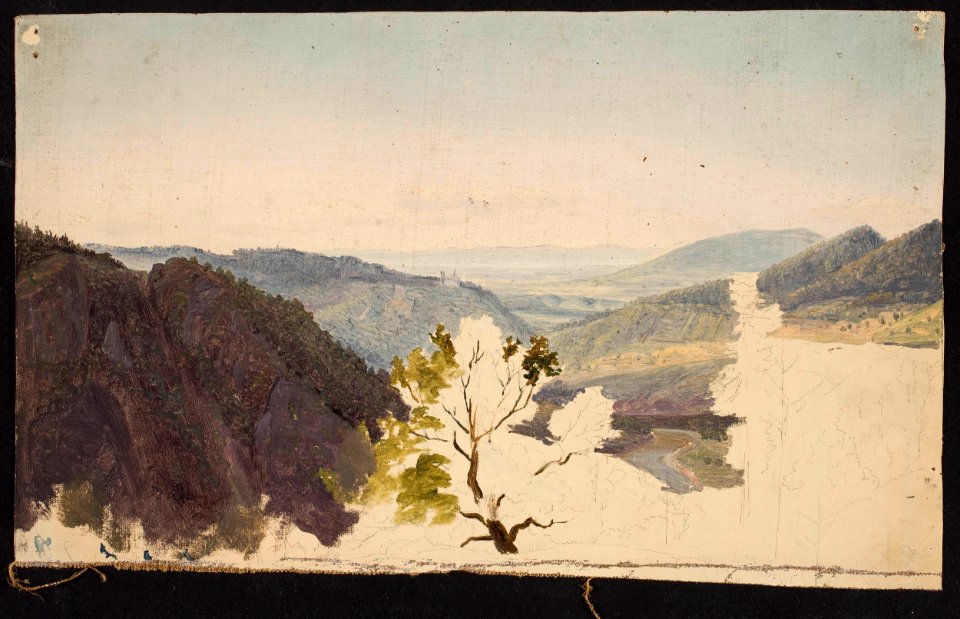 Chrystian Breslauer - Mountain landscape, sketch - MP 3211 MNW - National Museum in Warsaw