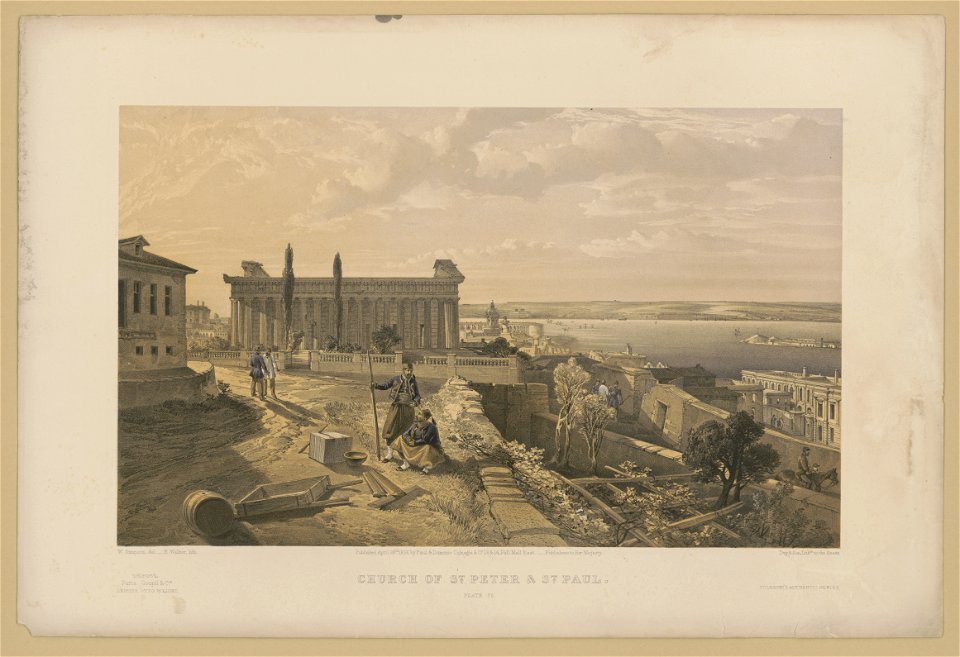 Church of St. Peter & St. Paul - W. Simpson del. ; E. Walker lith. ; Day & Son, Lithrs. to the Queen. LCCN2002713026