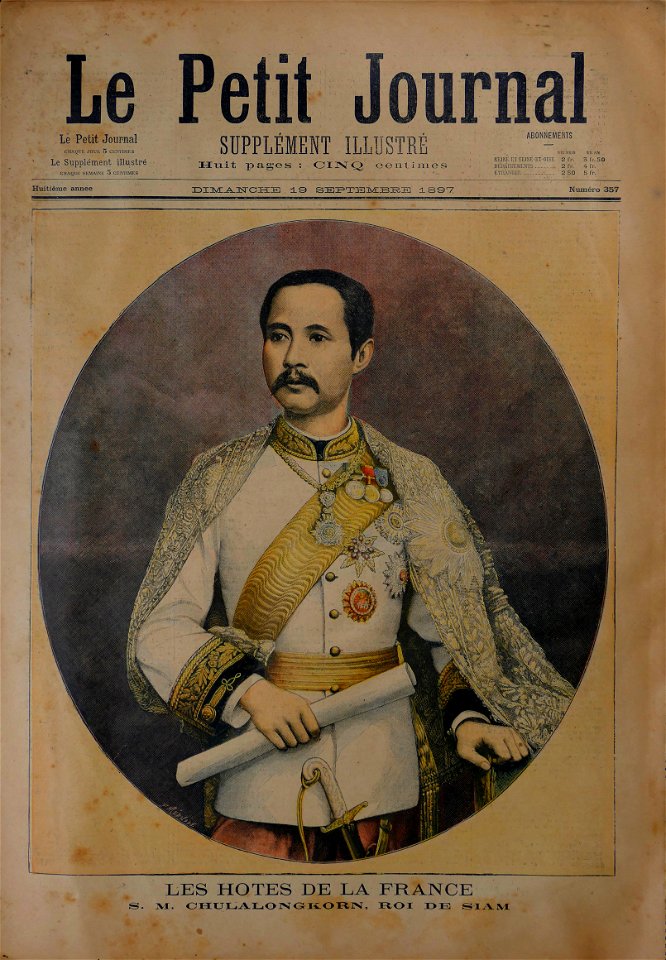 Chulalongkorn visite Paris 1897