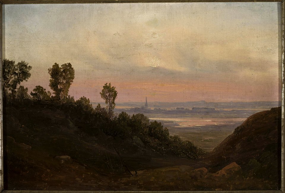 Chrystian Breslauer - Hilly landscape at sunset - MP 2581 MNW - National Museum in Warsaw