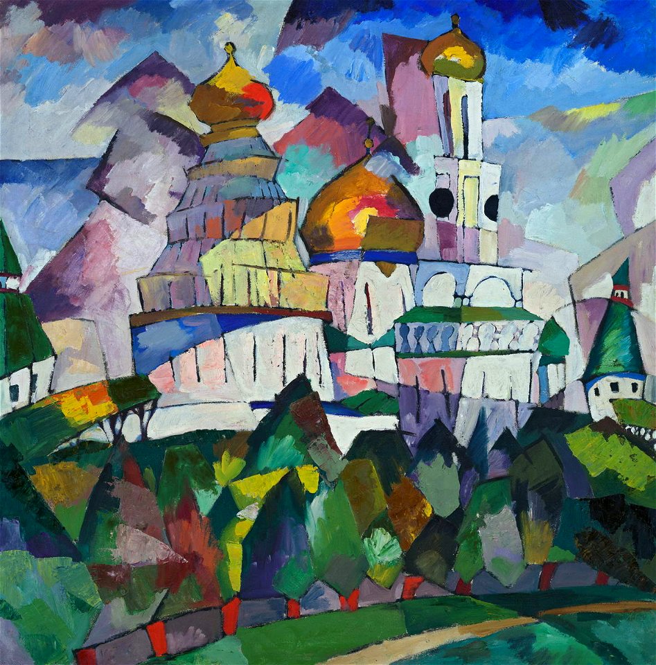 Churches. New Jerusalem by Aristarkh Lentulov (1917)