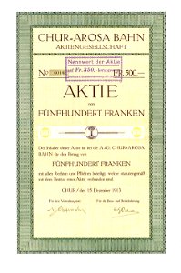 Chur-Arosa-Bahn AG 1913