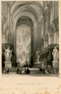 Church of Saint Sernin, Toulouse = Eglise de Saint-Sernin à Toulouse = Die Kirche des Heil Sernin, in Toulouse - Fonds Ancely - B315556101 A ALLOM 1 020
