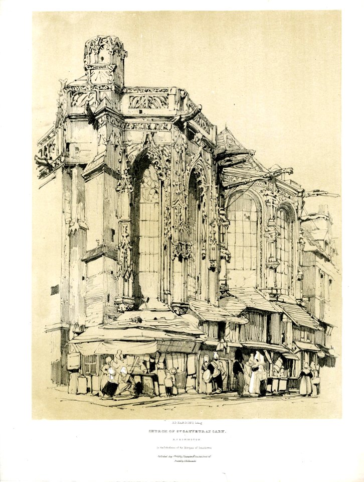 Church of St Sauveur at Caen (BM 1858,1113.9)