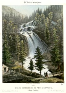 Chute supérieure du Pont d'Espagne (Hautes-Pyrénées) - Fonds Ancely - B315556101 A MERCEREAU 7 036
