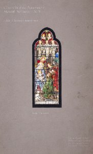 Church of the Ascension, Mount Vernon NY - Presentation drawing for the ‘Nativity’ Window in the South Transept - James Powell and Sons - 1927