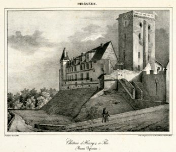 Château d'Henri IV à Pau (Basses Pyrénées) - 1828 - Fonds Ancely - B315556101 A GELIBERT 1 036