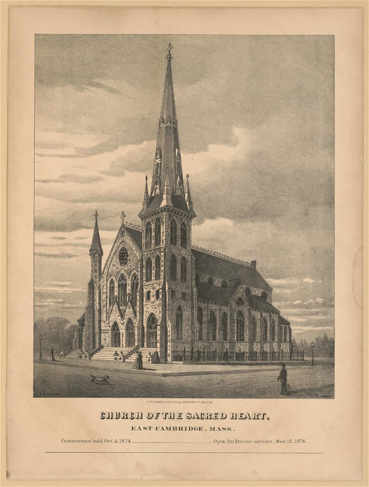 Church of the sacred heart. East Cambridge, Mass. LCCN2004667206