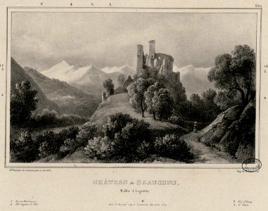 Château de Beaucens, vallée d' Argellès (i.e. Argelès) - Fonds Ancely - B315556101 A SARAZINDEBELMONT 019