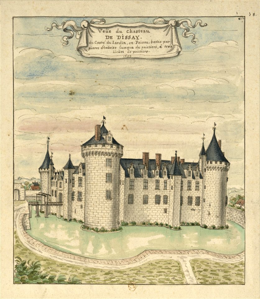 Château de Dissay (Louis Boudan, 1699) - Free Stock Illustrations ...