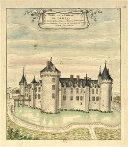 Château de Dissay (Louis Boudan, 1699). Free illustration for personal and commercial use.
