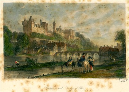 Château and bridge of Pau - Fonds Ancely - B315556101 A ALLOM 2 002