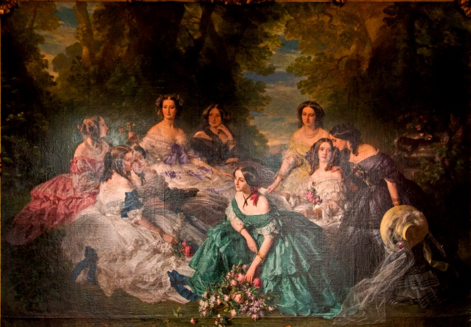 Château de Compiègne-L'Impératrice Eugènie entourée de ses dames d'honneur-20150303