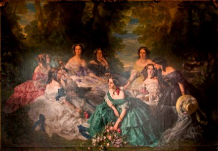 Château de Compiègne-L'Impératrice Eugènie entourée de ses dames d'honneur-20150303
