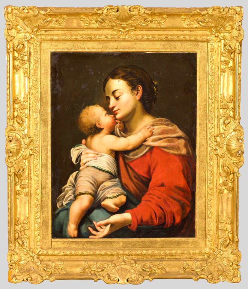 Château de Bussy-Rabutin - Vierge à l'Enfant de tendresse (bgw19 0343)