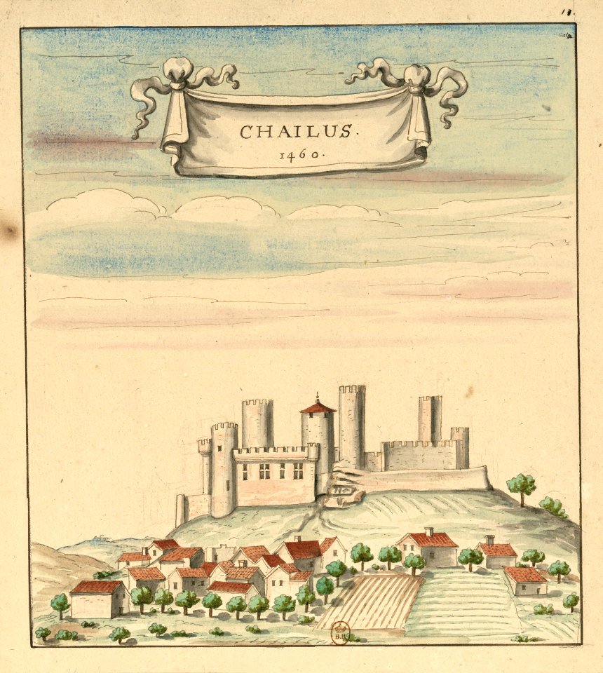 Château de Châlus en 1460