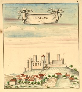 Château de Châlus en 1460