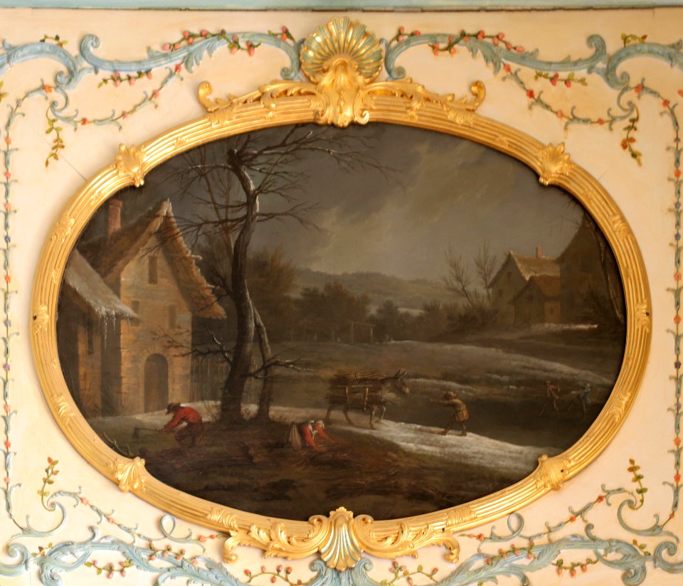 Château de Versailles, appartements de la Dauphine, cabinet intérieur, Hiver, Jean-Baptiste Oudry