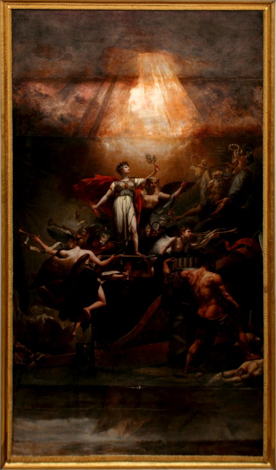 Château de Versailles, salle du sacre, Allégorie du dix-huit brumaire ou La France sauvée, 1801, Antoine-François Callet