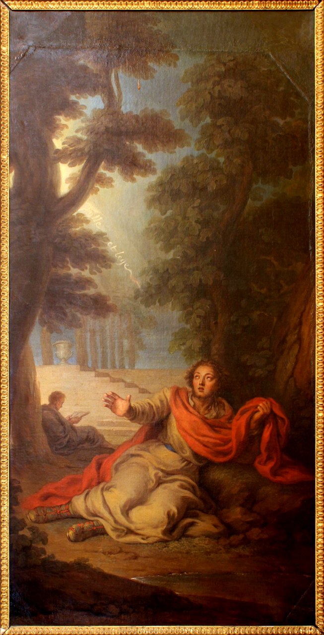 Château de Versailles, petit appartement de la reine (1er étage), La Conversion de saint Augustin, Charles-Antoine Coypel (1736)