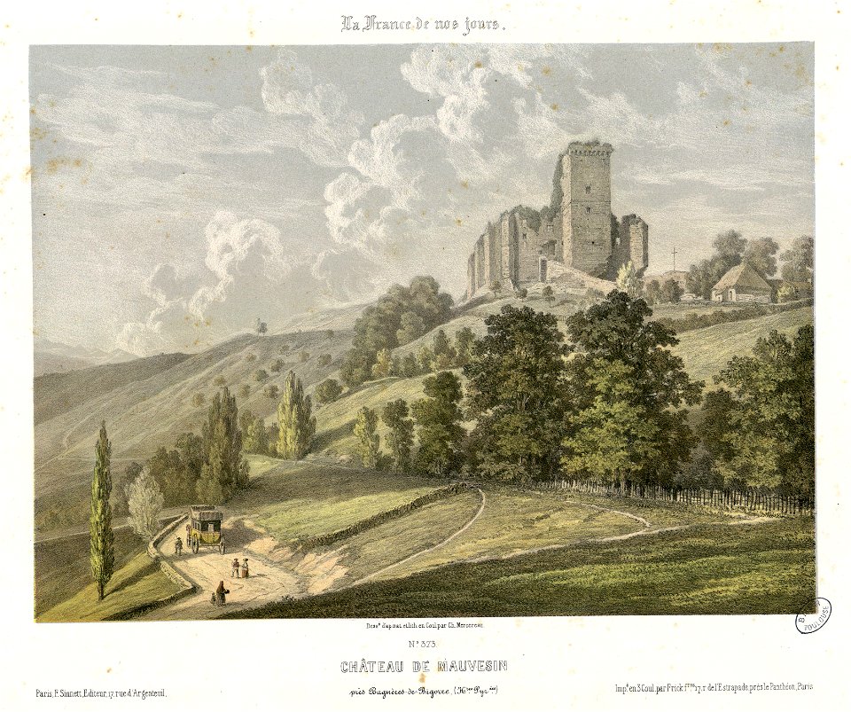 Château de Mauvesin près Bagnères-de-Bigorre (Hautes Pyrénées) - Fonds Ancely - B315556101 A MERCEREAU 7 004