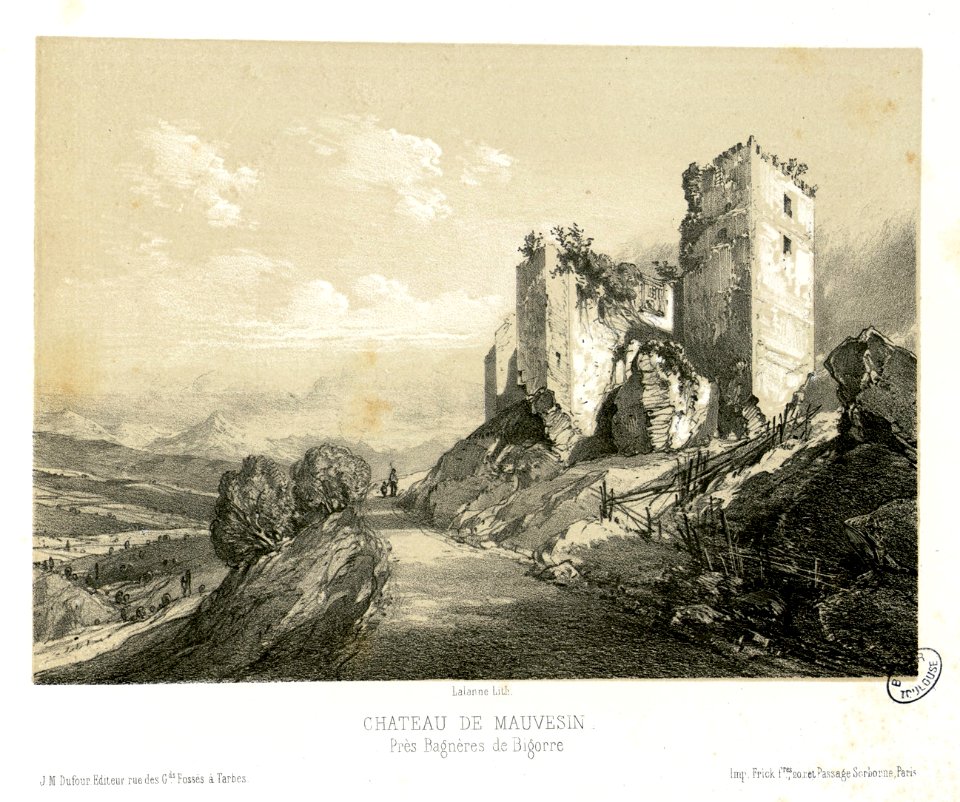 Château de Mauvesin, près Bagnères de Bigorre - Fonds Ancely - B315556101 A LALANNE 2 031
