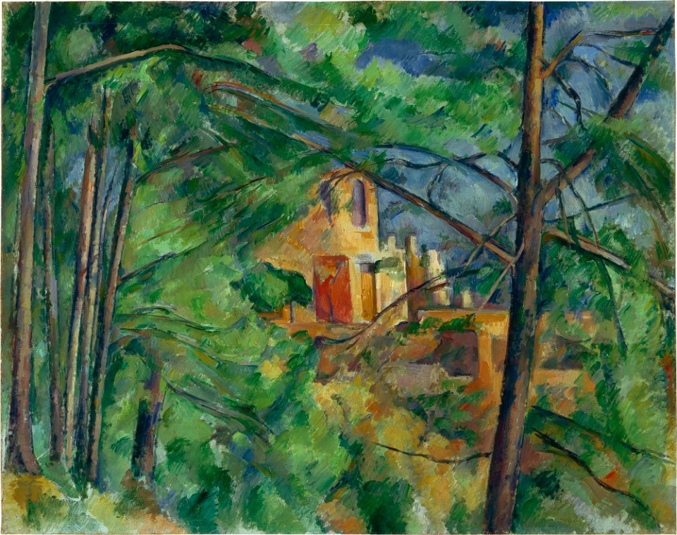 Château Noir derrière les arbres, par Paul Cézanne, FWN 237