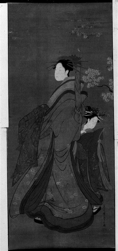 Chōbunsai Eishi - Courtesan and Attendant - 57.70.2 - Metropolitan Museum of Art