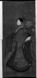 Chōbunsai Eishi - Courtesan and Attendant - 57.70.2 - Metropolitan Museum of Art