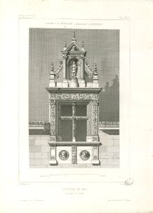 Château de Pau. Etat actuel. Lucarne couronnant l'escalier d'honneur. Façade du midi - Fonds Ancely - B315556101 A LAFOLLYE 094