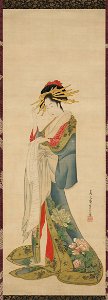 Chôbunsai Eishi - A Courtesan Reading a Letter - 1965.1129 - Art Institute of Chicago