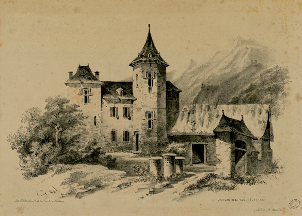 Château de St. Paul (Pyrénées) - Fonds Ancely - B315556101 A MALBOS 1 016