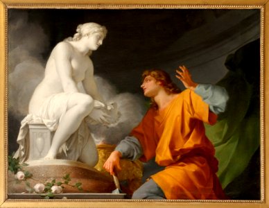 Château de Versailles, salon des nobles, Pygmalion priant Vénus d'animer sa statue, Jean-Baptiste Regnault