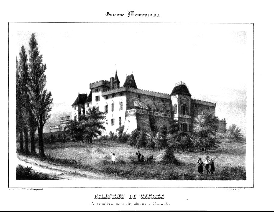 Château de Vayres (Ducourneau 1842)