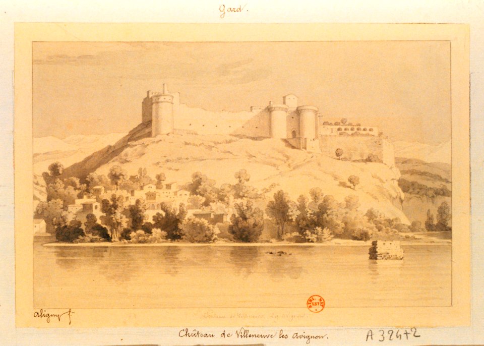 Château de Villeneuve lez Avignon (Claude-Félix-Théodore d'Aligny)