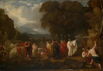 Cicero Discovering the Tomb of Archimedes by Benjamin West