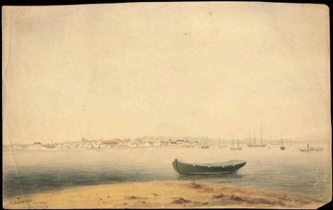 Cienfuegos, Jan., 1842, watercolour by James Gay Sawkins