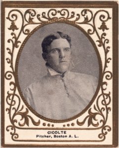 Cicotte, Boston Red Sox, baseball card portrait LCCN2007683781