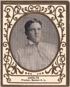 Cicotte, Boston Red Sox, baseball card portrait LCCN2007683781