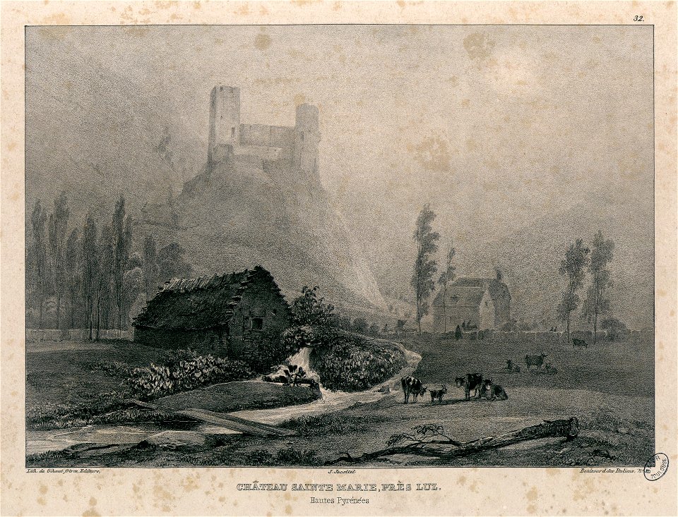 Château Sainte Marie, près Luz (Hautes Pyrénées) - Fonds Ancely - B315556101 A JACOTTET 1 036