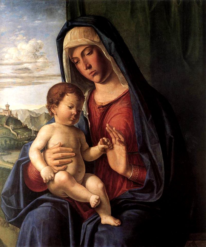Cima da conegliano, madonna col bambino, uffizi