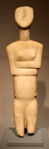 Cicladi (forse keros), statuetta femminile, prima età del bronzo, 2600-1400 ac ca