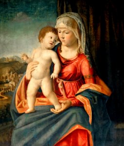 Cima da Conegliano, Madonna col Bambino Louvre. Free illustration for personal and commercial use.