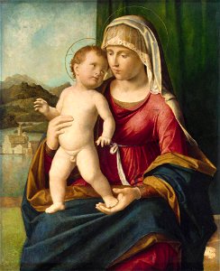 Cima da conegliano, madonna col bambino, hermitage. Free illustration for personal and commercial use.