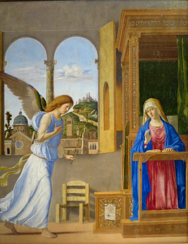 Cima da conegliano, annunciazione, hermitage