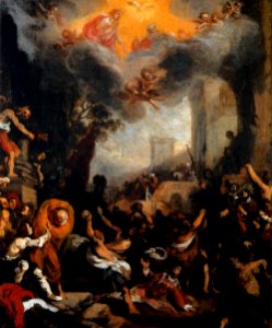 Cigoli - The Stoning of St Stephen - WGA04883. Free illustration for personal and commercial use.