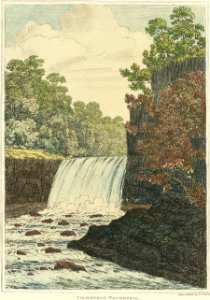 Cilhepste Waterfall. Free illustration for personal and commercial use.