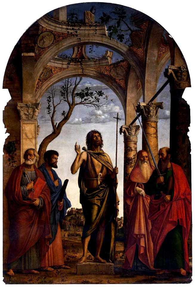 Cima da conegliano, san giovanni battista e santi