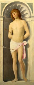 Cima da Conegliano, San Sebastiano, The National Gallery London. Free illustration for personal and commercial use.